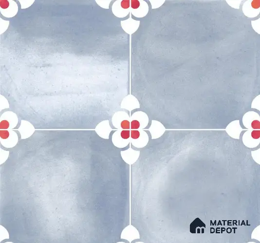 Moroccan Floor & Wall Tile TL 08403 | 88069| 8 x 8 inch Matte Finish Vitrified Tile - 9 mm | Suitable for Living Room, Bedroom & Bathroom | Please Expect a Slight Variation of Pattern