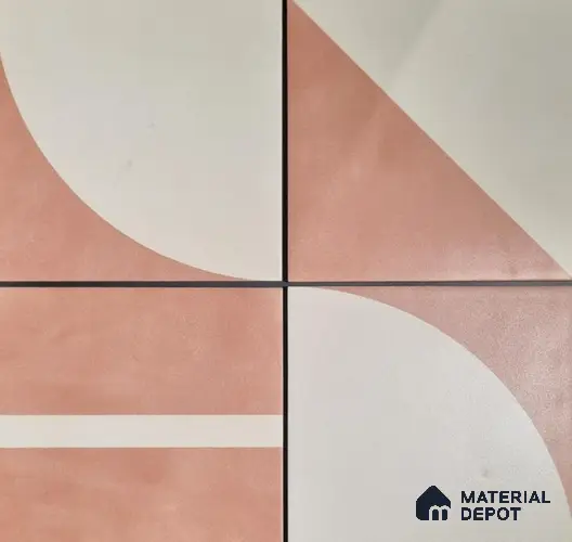 Patterned Floor & Wall Tile TL 08402 | 88067| 8 x 8 inch Matte Finish Vitrified Tile - 9 mm | Suitable for Living Room, Bedroom & Bathroom | Please Expect a Slight Variation of Pattern