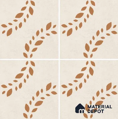 Moroccan Wall Tile TL 10471 Flare 1 ft x 1 ft Vitrified Glue Granula Matte Finish - 9.5 mm | Suitable for Bathroom, Kitchen, Balcony | 2 mm Spacer is Mandatory | Please Expect a Slight Variation of Pattern
