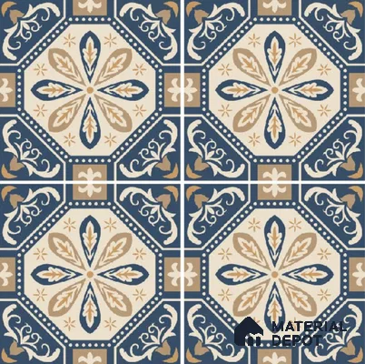 Moroccan Wall & Floor Tile TL 10473 Prismaа 1 ft x 1 ft Vitrified Glue Granula Matte Finish - 9.5 mm | Suitable for Bathroom, Kitchen, Balcony | 2 mm Spacer is Mandatory | Please Expect a Slight Variation of Pattern