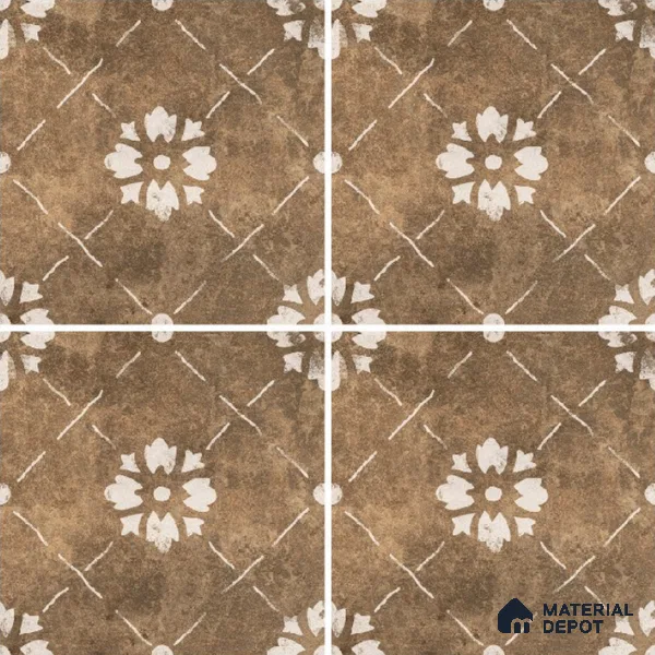 Moroccan Wall & Floor Tile TL 10457 Bruma Beige 1 ft x 1 ft Vitrified Matte Finish - 9.5 mm | Suitable for Bathroom, Kitchen, Balcony | 2 mm Spacer is Mandatory | Please Expect a Slight Variation of Pattern