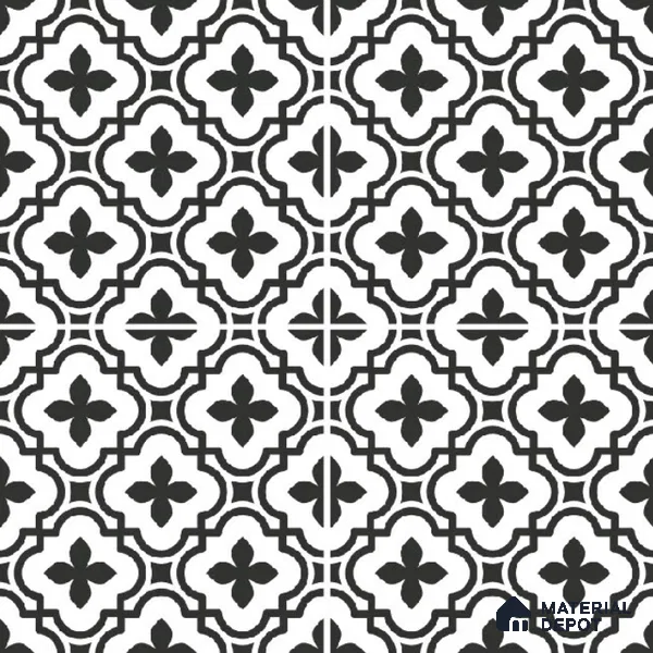Moroccan Wall & Floor Tile TL 10465 Romano 1 ft x 1 ft Vitrified Matte Finish - 9.5 mm | Suitable For Living Room, Bedroom, Kitchen | 2 mm Spacer is Mandatory | Please Expect a Slight Variation of Pattern