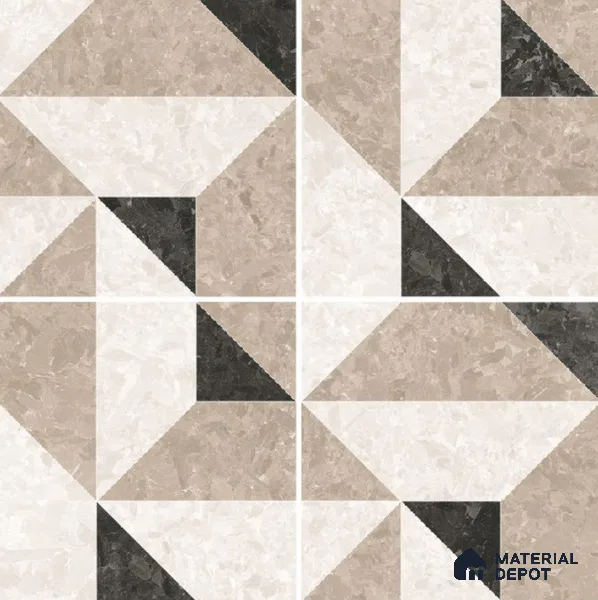 Moroccan Wall & Floor Tile TL 10466 Stanza 1 ft x 1 ft Vitrified Matte Finish - 9.5 mm | Suitable for Bathroom, Kitchen, Balcony | 2 mm Spacer is Mandatory | Please Expect a Slight Variation of Pattern