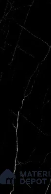 Marble Look Wall & Floor Tile TL 08164 Nero Marquina 10 ft x 2.6 ft Porcelain Glossy Finish - 15 mm | Random 3 | Adhesive and Spacers Must be Used During Installation