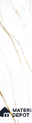 Marble Look Wall & Floor Tile TL 08147 Calacatta Luce Gold 10 ft x 2.6 ft Porcelain Matte Finish - 15 mm | Random 3 | Adhesive and Spacers Must be Used During Installation