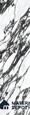 Marble Look Wall & Floor Tile TL 08152 Viola Anthracite 10 ft x 2.6 ft Porcelain Matte Finish - 15 mm | Random 4 | Adhesive and Spacers Must be Used During Installation