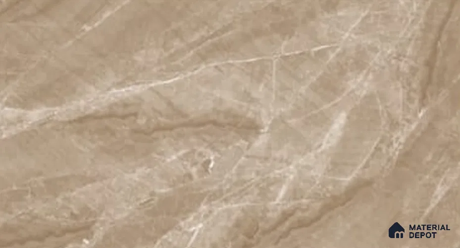 Marble Floor Tile TL 09731 D 24421 1 ft x 1 ft Brown Ceramic Matte Finish Floor Tile - 9 mm | Ideal for Bathroom