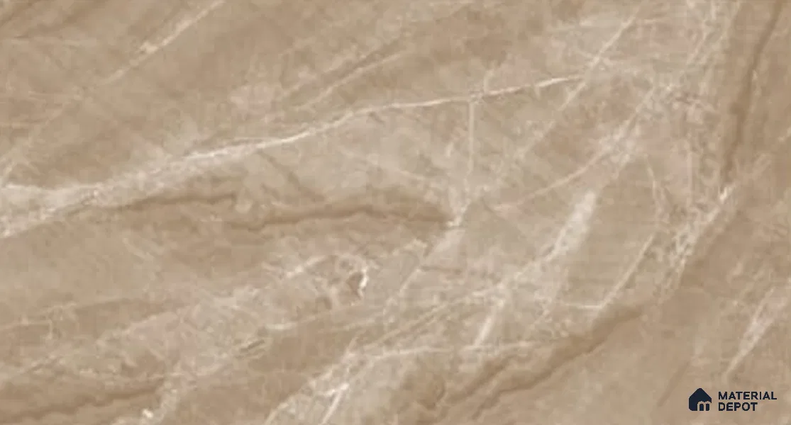 Marble Floor Tile TL 09731 D 24421 1 ft x 1 ft Brown Ceramic Matte Finish Floor Tile - 9 mm | Ideal for Bathroom