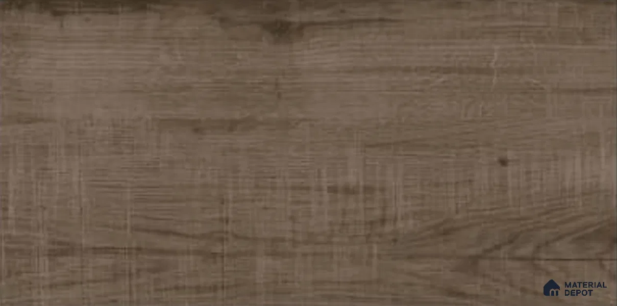 Wood Floor Tile TL 09737 D 25146 1 ft x 1 ft Brown Ceramic Matte Finish Floor Tile - 9 mm | Ideal for Bathroom