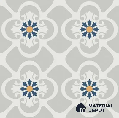 Moroccan Look Floor & Wall Tile TL 09902 Praque Art 2 ft x 2 ft Rustic Carving Matte Finish Vitrified Tile - 9 mm | Suitable For Kitchen, Bathroom, Balcony | Please Expect a Slight Variation of Pattern