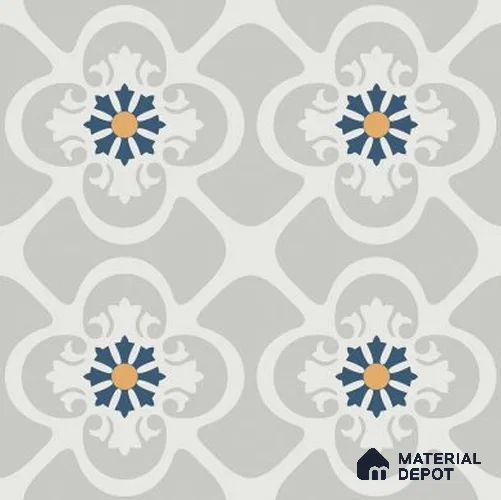 Moroccan Look Floor & Wall Tile TL 09902 Praque Art 2 ft x 2 ft Rustic Carving Matte Finish Vitrified Tile - 9 mm |  Suitable For Living Room, Bedroom, Bathroom, Kitchen & Dining | Please Expect a Slight Variation of Pattern