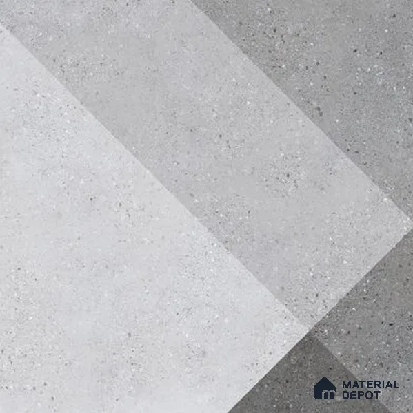 Stone Look Floor & Wall Tile TL 09901 Eclectic Terrazzo 2 ft x 2 ft Rustic Carving Matte Finish Vitrified Tile - 9 mm | 8 Random Design | Suitable For Living Room, Bedroom, Bathroom, Kitchen & Dining | Please Expect a Slight Variation of Pattern