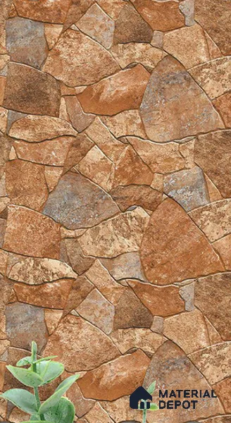 Elevation  Wall Tile TL 10169 B Linklock - 09 22 x 12 inch Ceramic Matte Finish - 9 mm |  Suitable For Feature Wall, Boundary Wall, Balcony, Outdoor (Sample)
