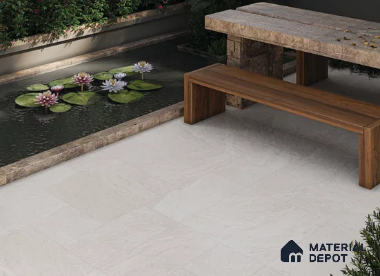 Stone Look TL 10354 C Anti Skid Tile Floor Tile 1 ft x 1 ft Vitrified Matte Finish - 12 mm