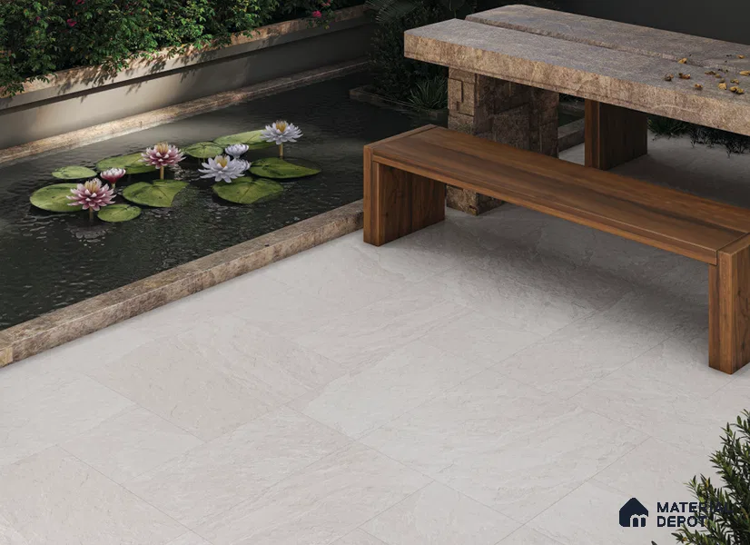 Stone Look TL 10354 C Anti Skid Tile Floor Tile 1 ft x 1 ft Vitrified Matte Finish - 12 mm