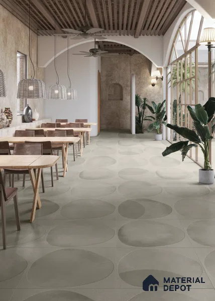 Stone Look TL 10367 Anti Skid Tile Floor Tile 2 ft x 2 ft Vitrified Matte Finish - 12 mm
