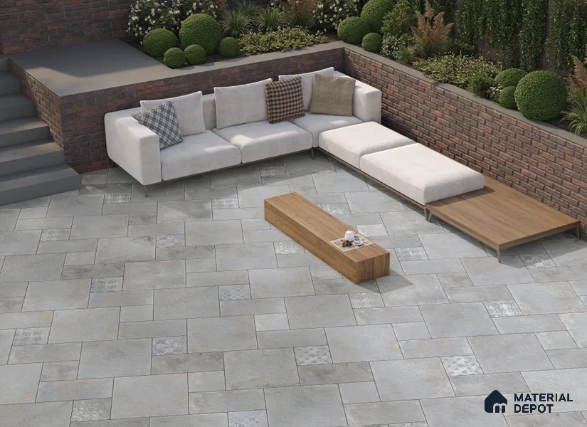 Stone Look TL 10370 B Anti Skid Tile Floor Tile 2 ft x 1 ft Vitrified Matte Finish - 12 mm