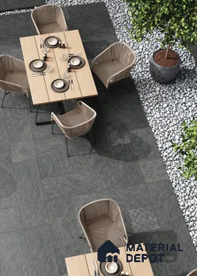 Stone Look TL 10356 B Anti Skid Tile Floor Tile 2 ft x 1 ft Vitrified Matte Finish - 12 mm