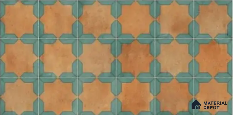 Patterned Wall Tile TL 10338 Sydney Cotto 4 ft x 2 ft Vitrified Matte Finish Tile - 9 mm | Suitable For Kitchen, Bathroom Walls and Backsplashes