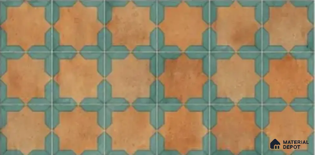 Patterned Wall Tile TL 10338 Sydney Cotto 4 ft x 2 ft Vitrified Matte Finish Tile - 9 mm | Suitable For Kitchen, Bathroom Walls and Backsplashes