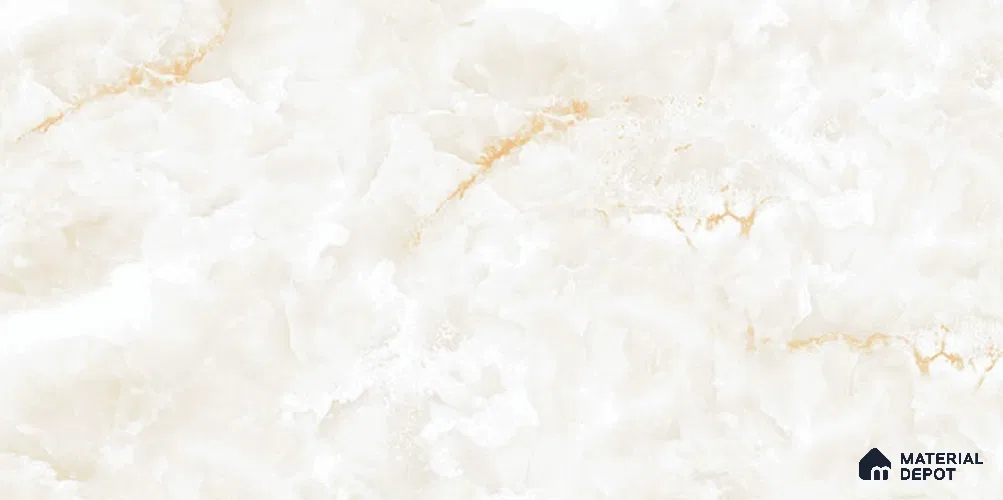 Marble Tile TL 09845 Ocean Bianco 4 ft x 2 ft  Vitrified Glossy Finish - 9 mm