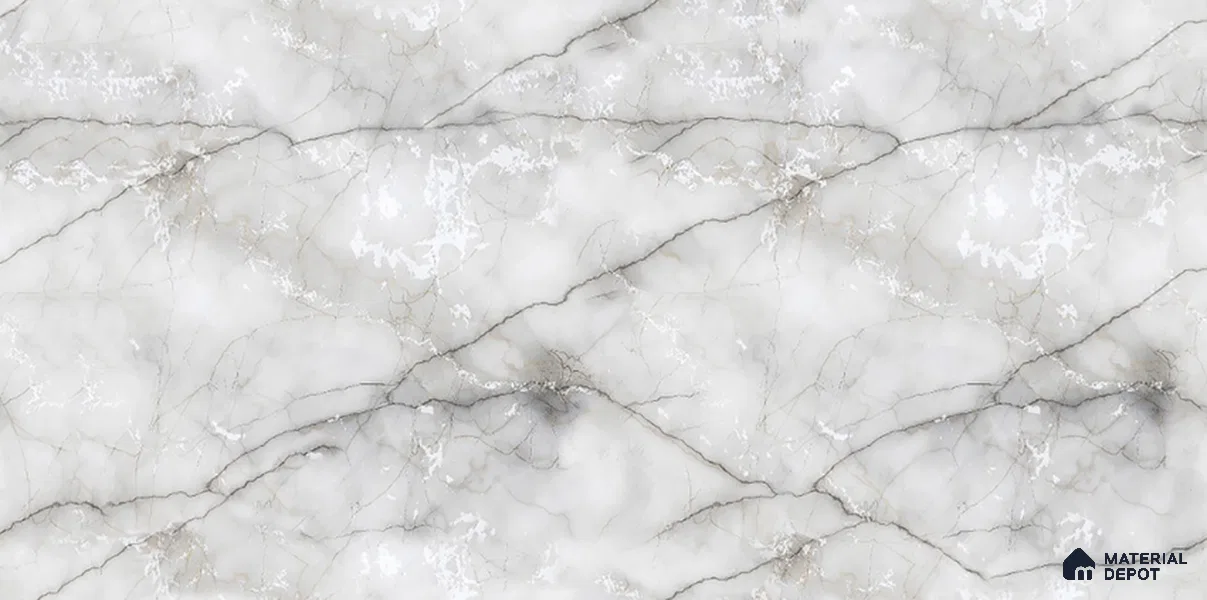 Marble Tile TL 09859 C French Grey 4 ft x 2 ft Vitrified Glossy Finish - 9 mm