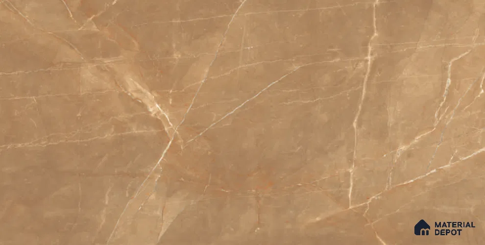 Marble Tile TL 09837 B Armani Brown 4 ft x 2 ft Vitrified Glossy Finish - 9 mm