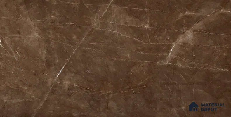 Marble Tile TL 09837 C Armani Coffee 4 ft x 2 ft  Vitrified Glossy Finish - 9 mm