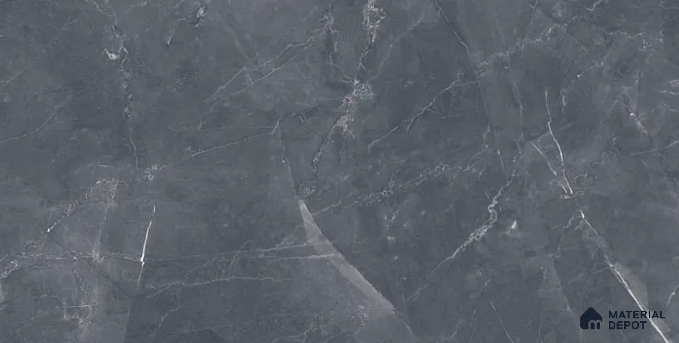Marble Tile TL 09837 E Armani Grey 4 ft x 2 ft Vitrified Glossy Finish - 9 mm