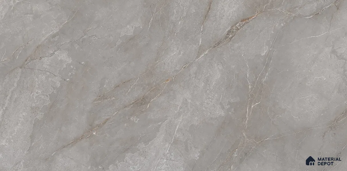 Marble Tile TL 09864 B Perth Grey 4 ft x 2 ft Vitrified Glossy Finish - 9 mm