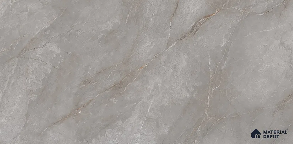 Marble Tile TL 09864 B Perth Grey 4 ft x 2 ft Vitrified Glossy Finish - 9 mm