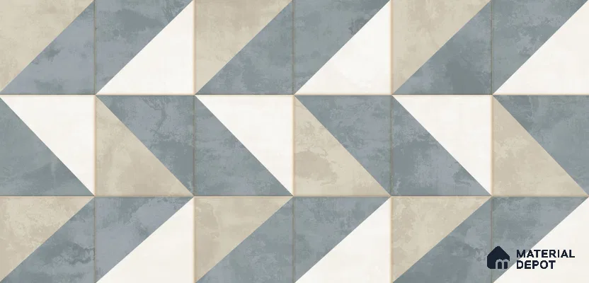 Patterned Tile TL 09841 E Camila Hl-1 4 ft x 2 ft  Vitrified Matte Finish - 9 mm