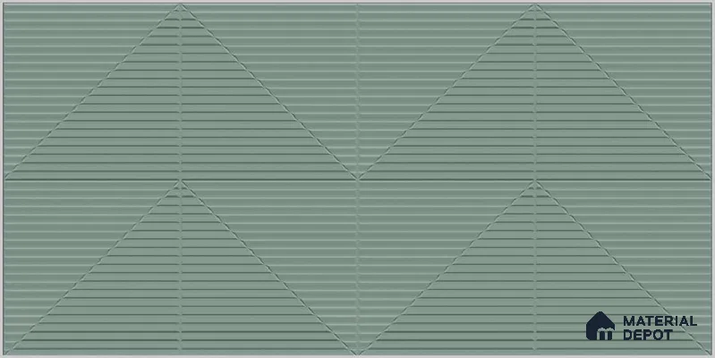 Punch Wall TL 12534 Mint Decor 4 ft x 2 ft Punch Finish Vitrified Tile - 8.5 mm | Suitable for Living Room, Bathroom, Dining & Highlighter Wall