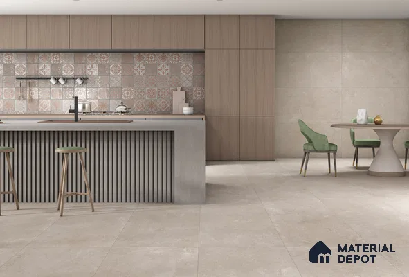 Punch Wall Tile TL 12489 E Palmiro Cocoa 4 ft x 2 ft Petals Protex Glr Punch Finish Vitified - 9 mm | 6 Random Design | Suitable for Living Room, Bedroom, Dining & Kitchen Wall