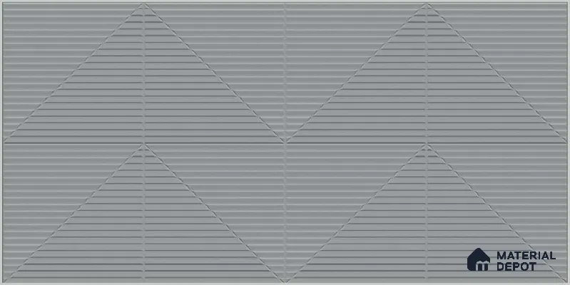 Punch Wall TL 12532 Grey Decor 4 ft x 2 ft Punch Finish Vitrified Tile - 8.5 mm | Suitable for Living Room, Bathroom, Dining & Highlighter Wall