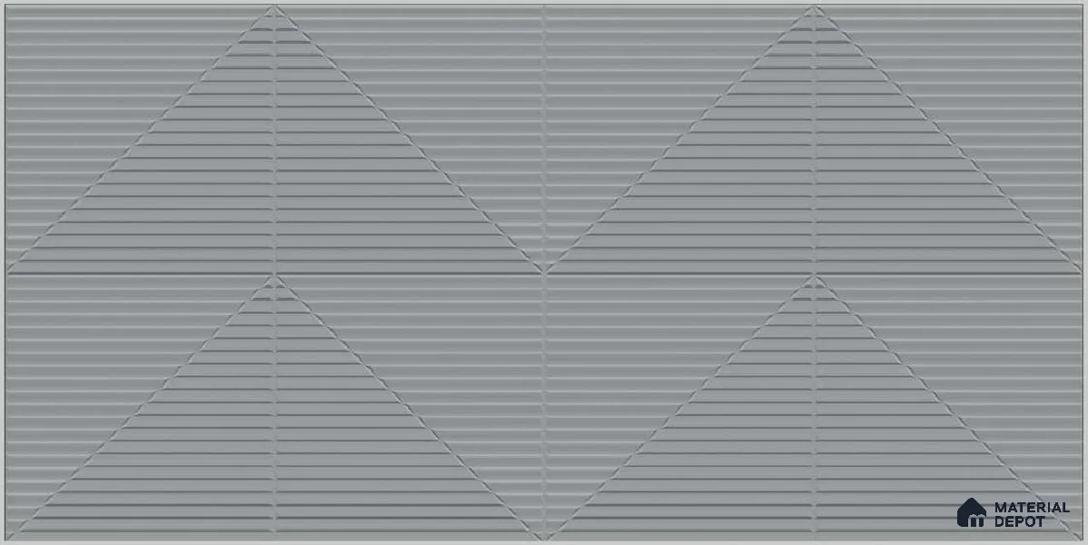 Punch Wall TL 12532 Grey Decor 4 ft x 2 ft Punch Finish Vitrified Tile - 8.5 mm | Suitable for Living Room, Bathroom, Dining & Highlighter Wall