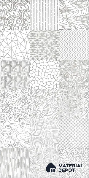 Highlighter Wall TL 12528 B Urban White 4 ft x 2 ft High Gloss Finish Vitrified Tile - 8.5 mm | 3 Random Design | Suitable for Living Room, Bathroom, Dining & Highlighter Wall