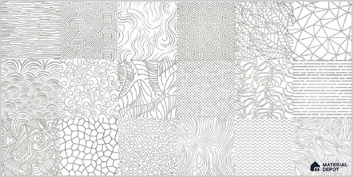 Highlighter Wall TL 12528 B Urban White 4 ft x 2 ft High Gloss Finish Vitrified Tile - 8.5 mm | 3 Random Design | Suitable for Living Room, Bathroom, Dining & Highlighter Wall