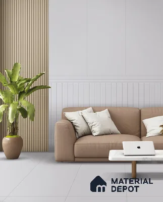 Punch Wall TL 12548 E Windsor Still Grey  4 ft x 2 ft  Full Body Matte Finish Vitrified Tile - 9 mm | Suitable for Living Room, Bathroom, Dining & Highlighter Wall