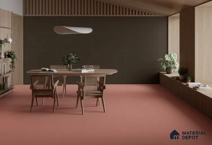 Plain Floor & Wall TL 12531 B Brick 4 ft x 2 ft Matte Finish Vitrified Tile - 8.5 mm | Suitable for Living Room, Bathroom & Dining