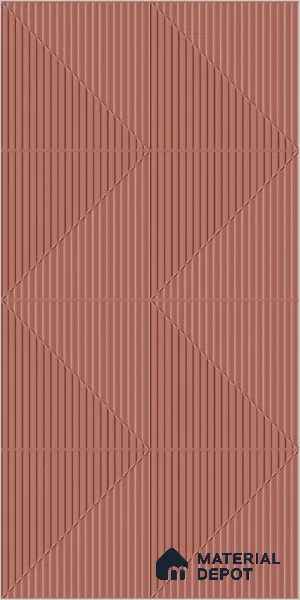 Punch Wall TL 12531 Brick Decor 4 ft x 2 ft Punch Finish Vitrified Tile - 8.5 mm | Suitable for Living Room, Bathroom, Dining & Highlighter Wall