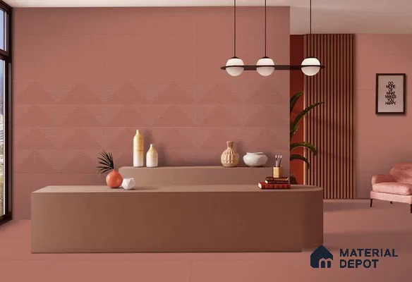 Punch Wall TL 12531 Brick Decor 4 ft x 2 ft Punch Finish Vitrified Tile - 8.5 mm | Suitable for Living Room, Bathroom, Dining & Highlighter Wall