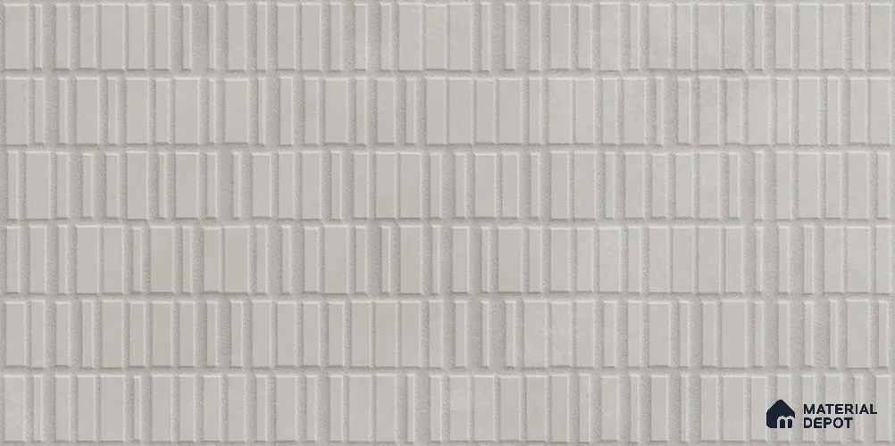 Punch Wall Tile TL 12490 B Santino Ash 4 ft x 2 ft Petals Protex Glr Punch Finish Vitified - 9 mm | 4 Random Design | Suitable for Living Room, Bedroom, Dining & Kitchen Wall