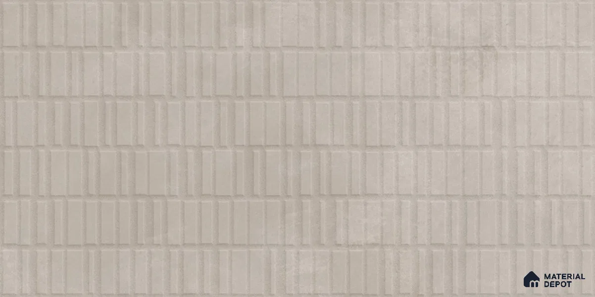 Punch Wall Tile TL 12490 K Santino Beige 4 ft x 2 ft Petals Protex Glr Punch Finish Vitified - 9 mm | 4 Random Design | Suitable for Living Room, Bedroom, Dining & Kitchen Wall