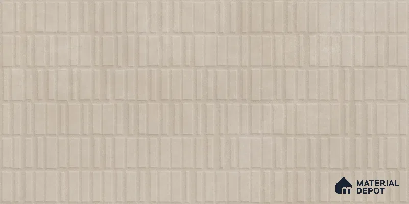 Punch Wall Tile TL 12490 N Santino Khaki 4 ft x 2 ft Petals Protex Glr Punch Finish Vitified - 9 mm | 4 Random Design | Suitable for Living Room, Bedroom, Dining & Kitchen Wall
