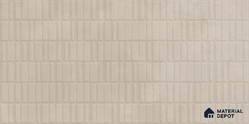 Punch Wall Tile TL 12490 N Santino Khaki 4 ft x 2 ft Petals Protex Glr Punch Finish Vitified - 9 mm | 4 Random Design | Suitable for Living Room, Bedroom, Dining & Kitchen Wall