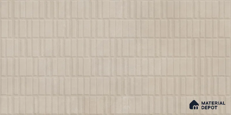 Punch Wall Tile TL 12490 N Santino Khaki 4 ft x 2 ft Petals Protex Glr Punch Finish Vitified - 9 mm | 4 Random Design | Suitable for Living Room, Bedroom, Dining & Kitchen Wall