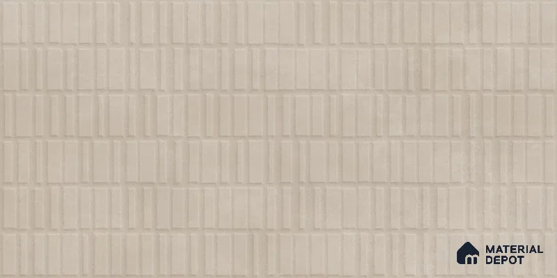 Punch Wall Tile TL 12490 N Santino Khaki 4 ft x 2 ft Petals Protex Glr Punch Finish Vitified - 9 mm | 4 Random Design | Suitable for Living Room, Bedroom, Dining & Kitchen Wall