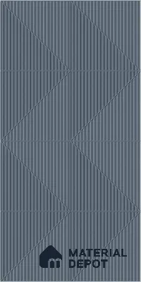 Punch Wall TL 12530 Blue Decor 4 ft x 2 ft Punch Finish Vitrified Tile - 8.5 mm | Suitable for Living Room, Bathroom, Dining & Highlighter Wall