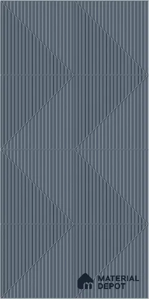 Punch Wall TL 12530 Blue Decor 4 ft x 2 ft Punch Finish Vitrified Tile - 8.5 mm | Suitable for Living Room, Bathroom, Dining & Highlighter Wall